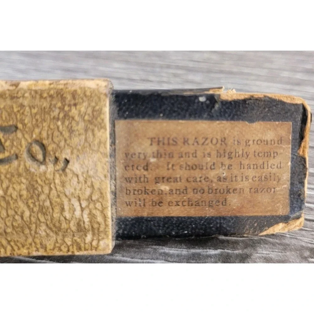 Vintage Simmons Hardware Co St Louis MO Straight Razor Original Box Case ONLY